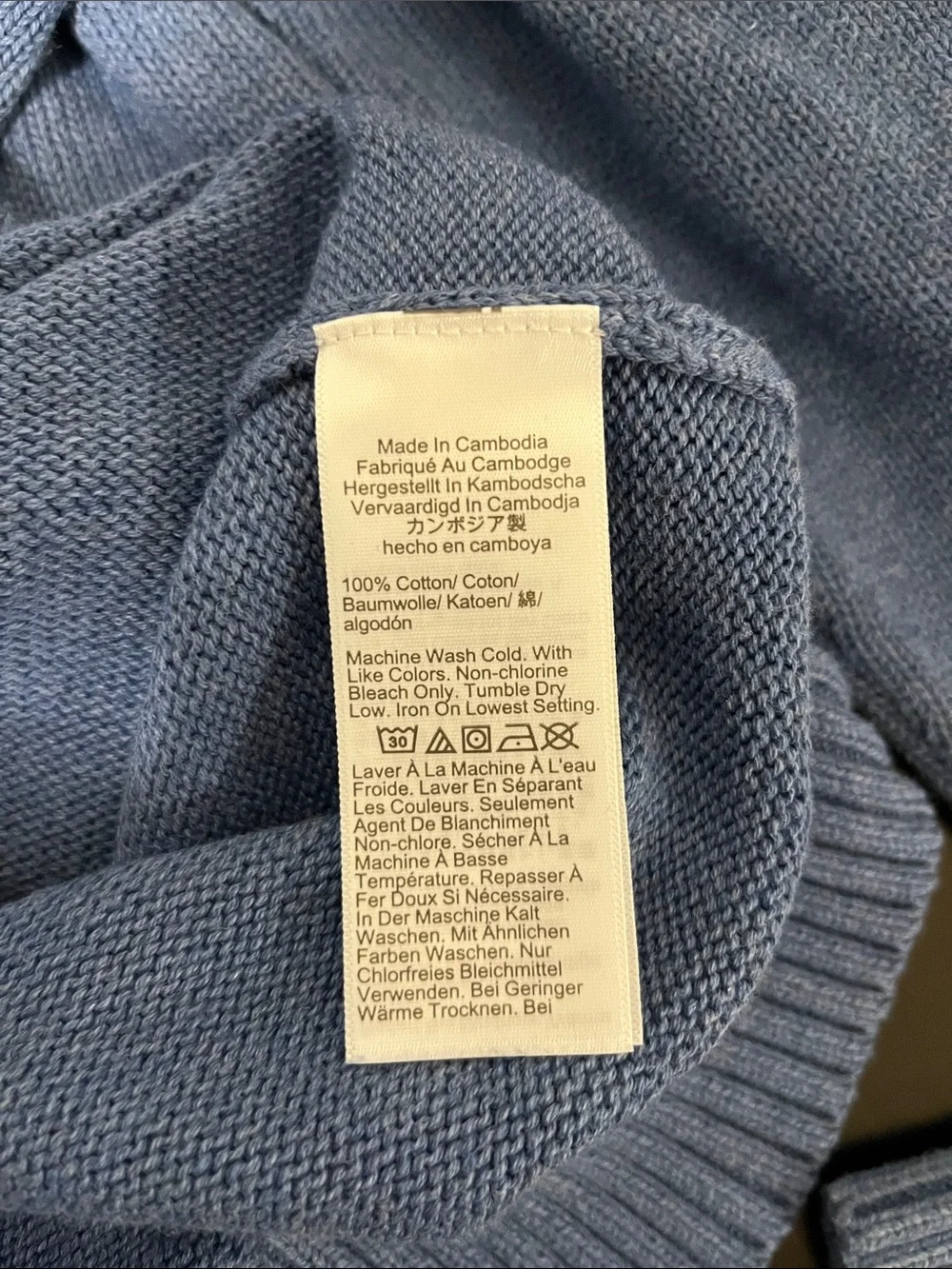 J. Crew unisex Crewneck Sweater in Dusty Blue/medium